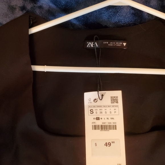 Brand NEW (NWT) Zara Black Dress - Picture 8 of 14